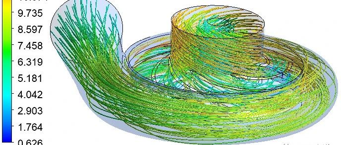 叶轮机械|带蜗壳的离心泵内流场-析模界