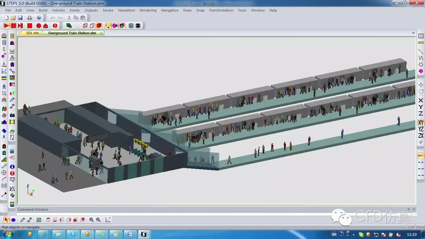 STEPS人流运动及疏散仿真-析模界